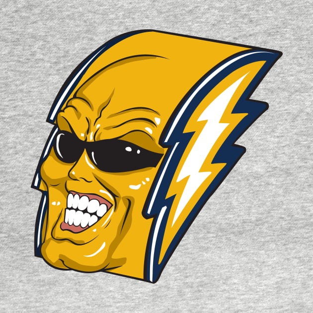 Los Angeles Chargers Bolt Man by stayfrostybro